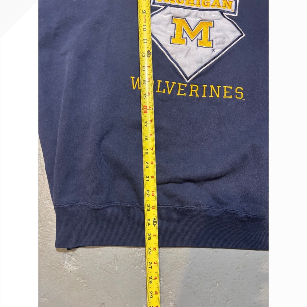 Vintage Michigan Wolverines Crewneck Nutmeg USA Embroidered XL 90s NCAA - Picture 8 of 8